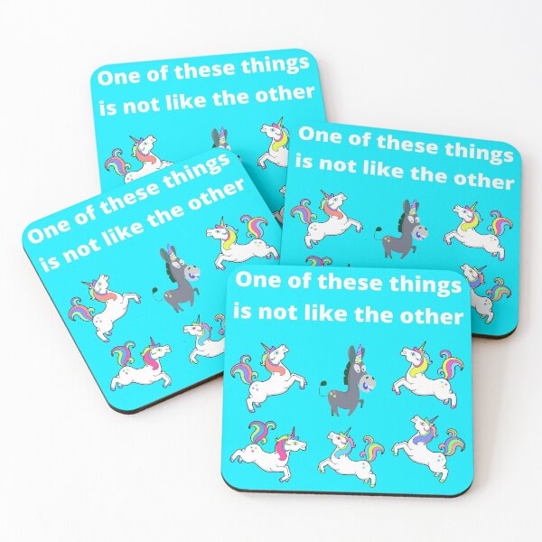 Item preview, One of These Things is Not Like The Other...Unicorn Uni-con designed and sold by StayCuztom.