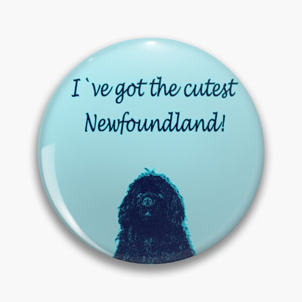 Item preview, Cute Newfoundland dog blue designed and sold by Moonyflower.