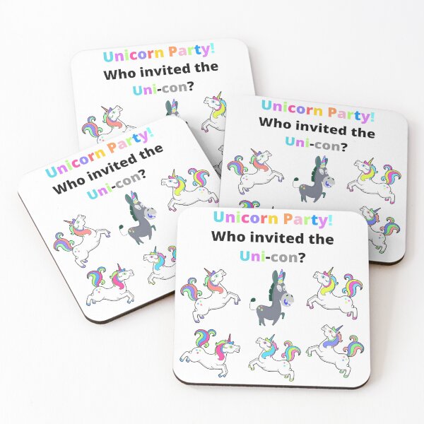 Item preview, Unicorn Party! Or Is It a Uni-con? designed and sold by StayCuztom.