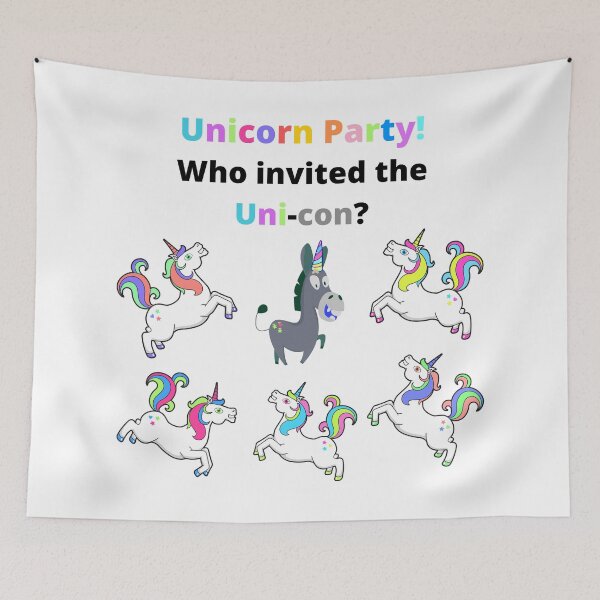 Item preview, Unicorn Party! Or Is It a Uni-con? designed and sold by StayCuztom.