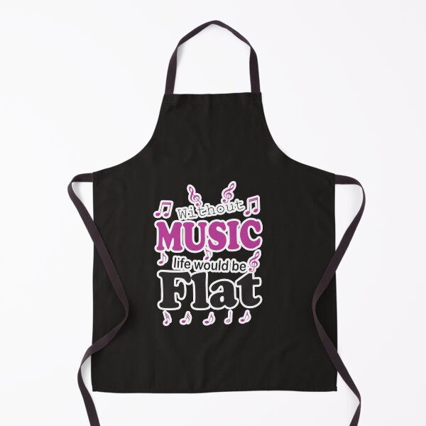 Item preview, Without music life would b flat ,Gift idea illustration design, For Music Lover. designed and sold by Geeks-Design.