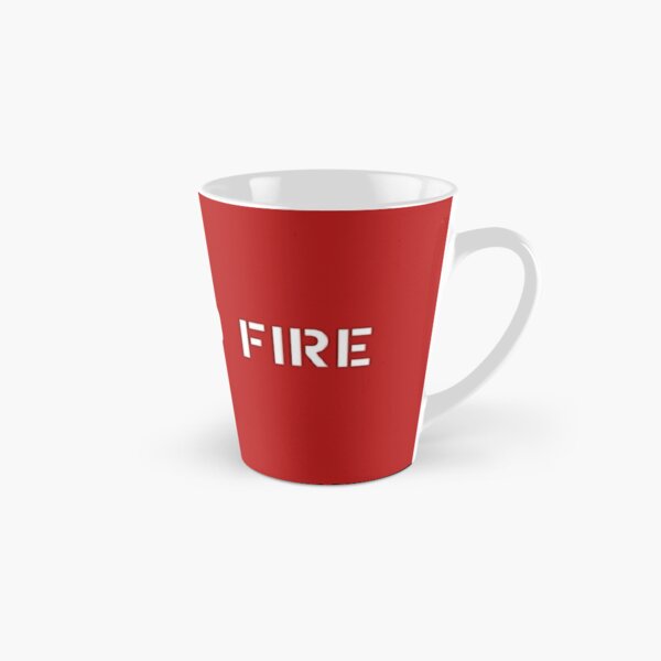 two-tone-coffee-cup "Chicago Fire Dept." Emblem red Tasse 