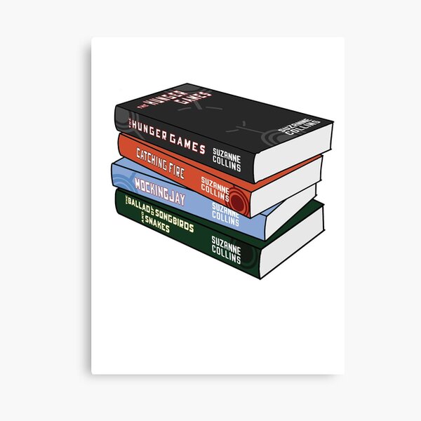 The hunger games book stack Canvas Print