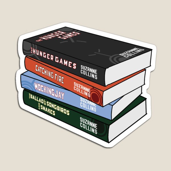 The hunger games book stack Magnet