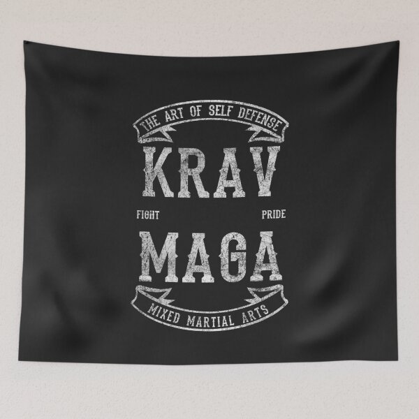 Item preview, Krav Maga Sport MMA Self Defense - Vintage Style designed and sold by crouchingpixel.