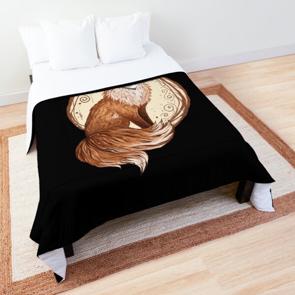 Kitsune Japanese Kami Inari Nine-Tailed Fox Fox Spirit Yokai Comforter