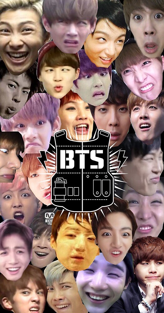  Bts  Derp Collage by satansaysyo Redbubble