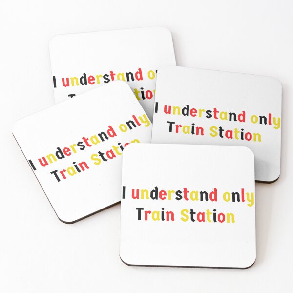 Item preview, Funny German Phrase Bahnhof Train Station designed and sold by Time4German.