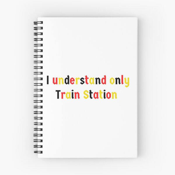 Item preview, Funny German Phrase Bahnhof Train Station designed and sold by Time4German.