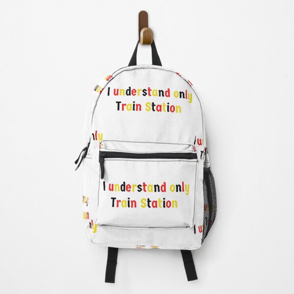 Item preview, Funny German Phrase Bahnhof Train Station designed and sold by Time4German.