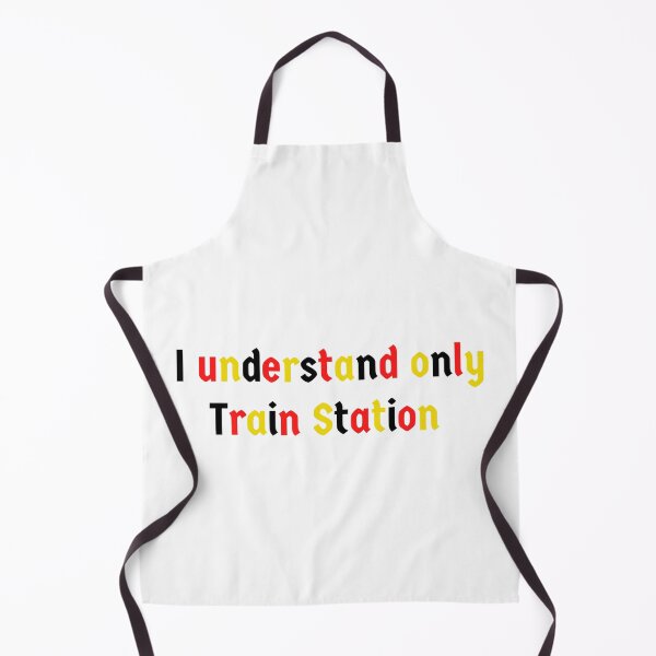 Item preview, Funny German Phrase Bahnhof Train Station designed and sold by Time4German.