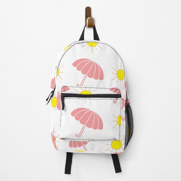 Item preview, Sunshine and Cute Girly Pink White Umbrella designed and sold by Nisha Prabhu.