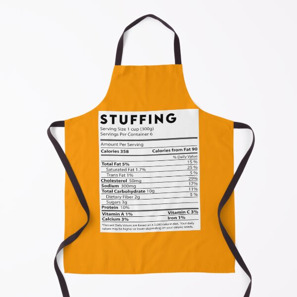 Item preview, Stuffing Thanksgiving Dinner Food Label Nutrition Facts designed and sold by Avgeek21.