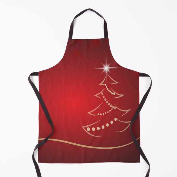 Item preview, Merry Christmas 26 - golden Christmas tree on red background dec 24th designed and sold by ApArtPaintings.