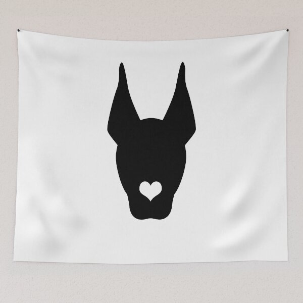 Item preview, funny doberman heart dog black   designed and sold by alaechamlal.