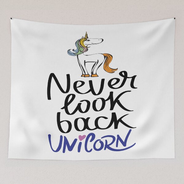 Item preview, Never Look Back Unicorn designed and sold by ProjectX23.