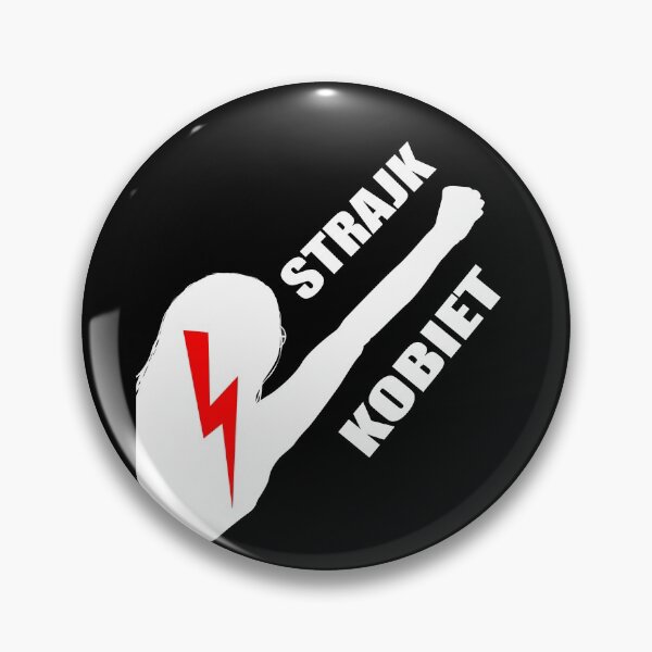 Item preview, Strajk Kobiet Fist Poland Red Lightning Bolt designed and sold by oxoxoxo.
