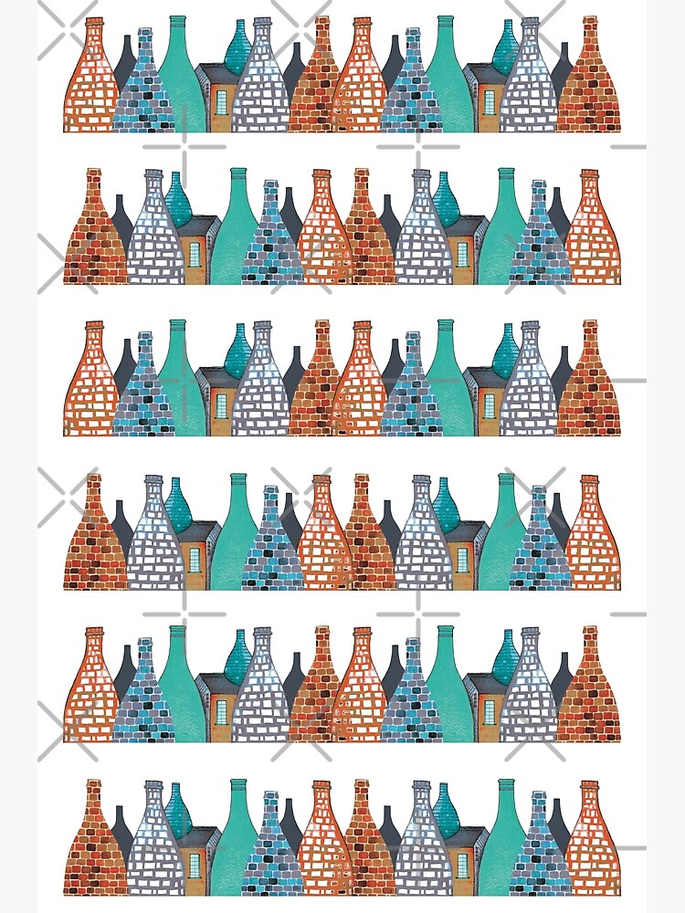 "STOKE ON TRENT COLOURED POT BANKS" Canvas Print for Sale by