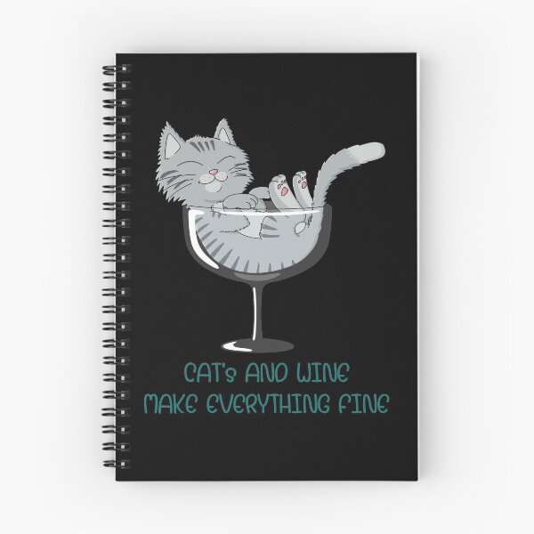 Item preview, cat's and wine make everything fine. Forest cat designed and sold by Tagesapfel.