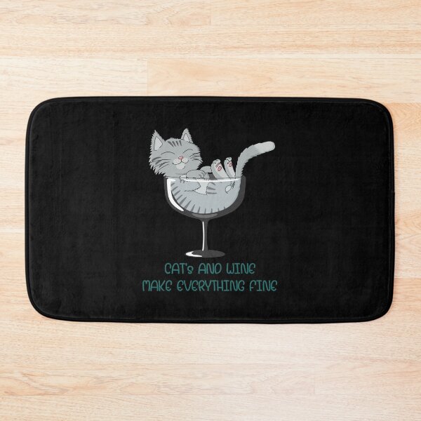 Item preview, cat's and wine make everything fine. Forest cat designed and sold by Tagesapfel.