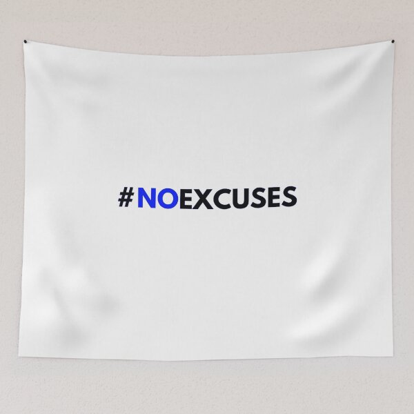 Item preview, No Excuses Gym Quote designed and sold by yasmh.