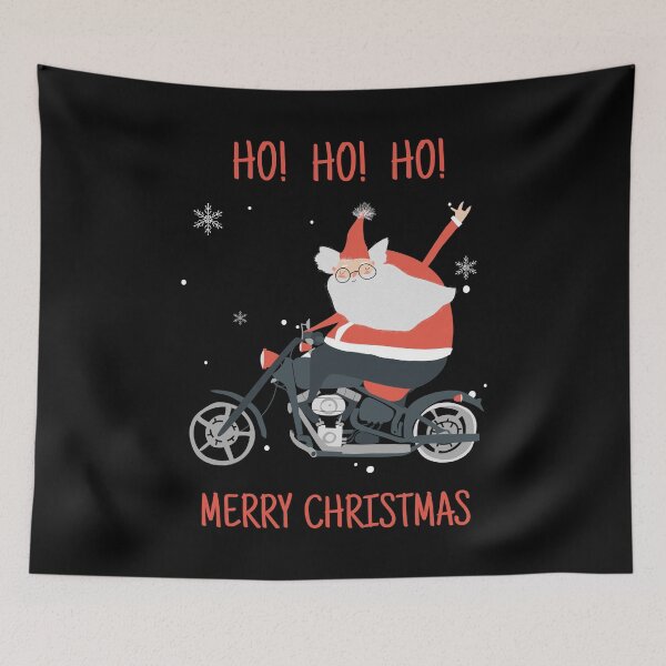 Item preview, Merry Christmas Biker Santa Claus Ho Ho Ho Merry Funny Biking Motorcycle Lover designed and sold by NikStore.