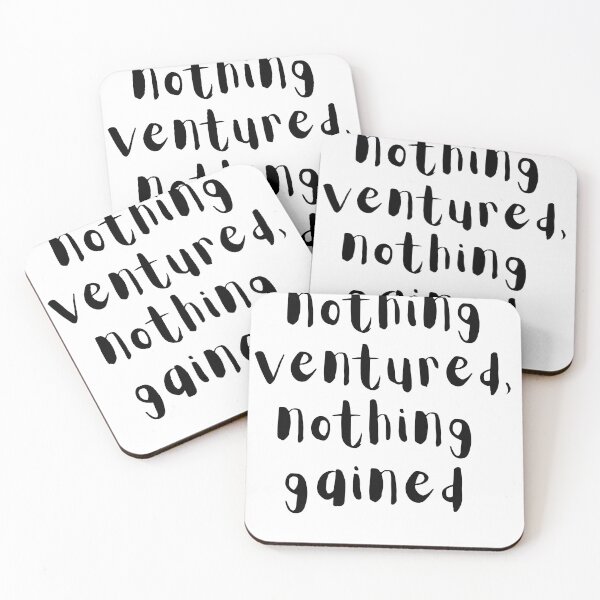 Item preview, Copy of Nothing ventured, nothing gained. Text only design. designed and sold by JellyBeenzz.