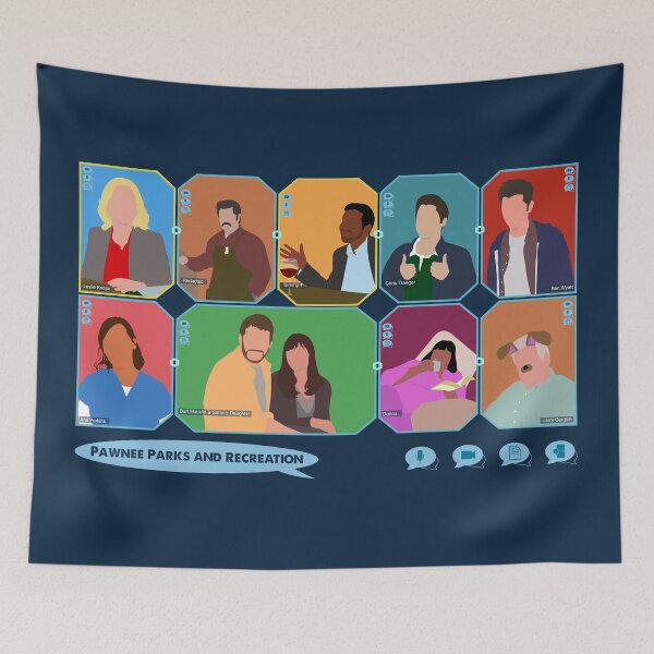 Item preview, Parks and Rec Virtual Hangout designed and sold by doctorheadly.
