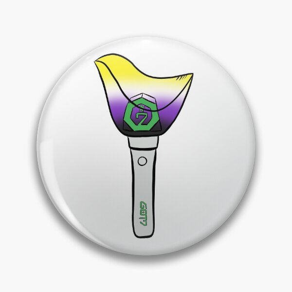 Item preview, NON BINARY FLAG GOT7 LIGHTSTICK  designed and sold by wuffbert.