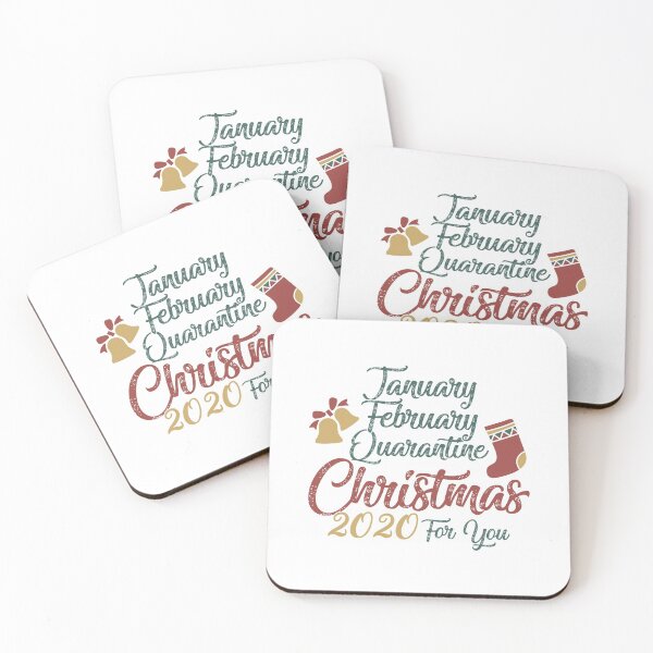 Item preview, 2020 January February Quarantine Christmas Cute gift idea for Holidays. Premium T-Shirt designed and sold by Zakaria ISMAILI.