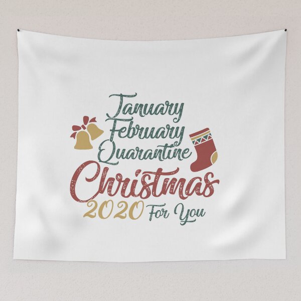 Item preview, 2020 January February Quarantine Christmas Cute gift idea for Holidays. Premium T-Shirt designed and sold by Zakaria ISMAILI.