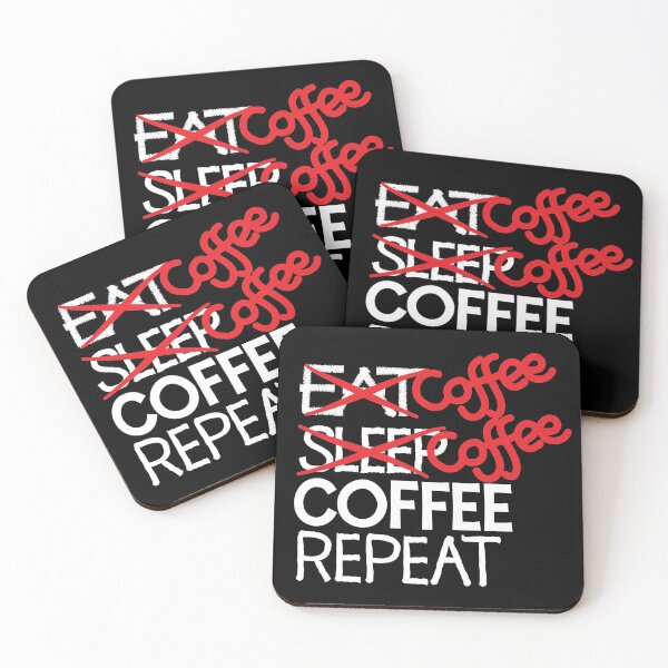 Item preview, Coffee coffee coffee repeat designed and sold by ReluctantChickn.