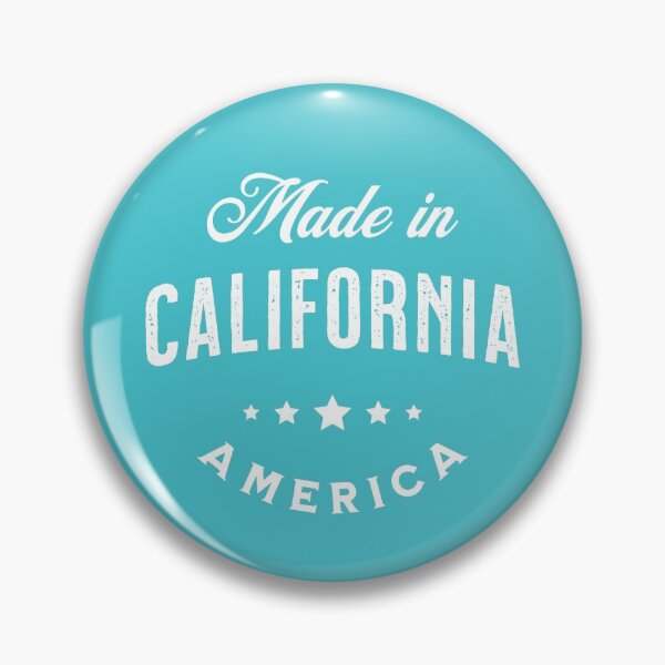 Item preview, Made In California, USA - Vintage Logo Aqua designed and sold by VicEllisArt.