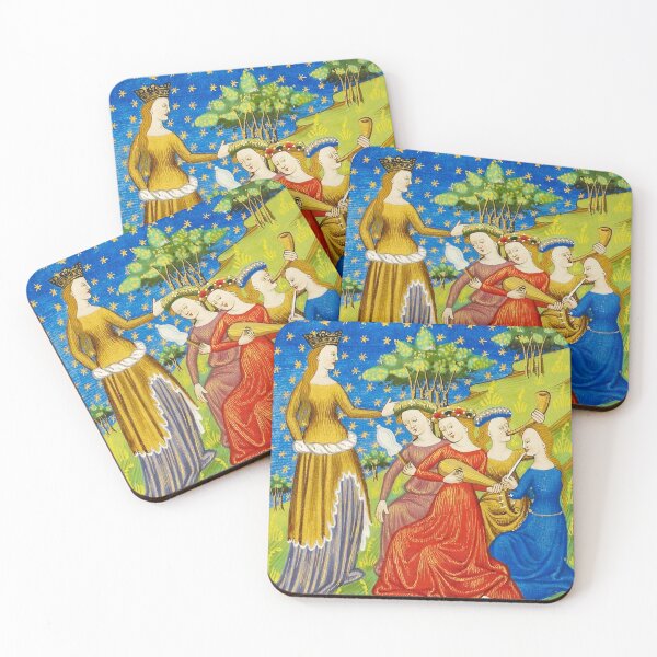 Item preview, Queen with four women playing musical instruments designed and sold by brushandframes.