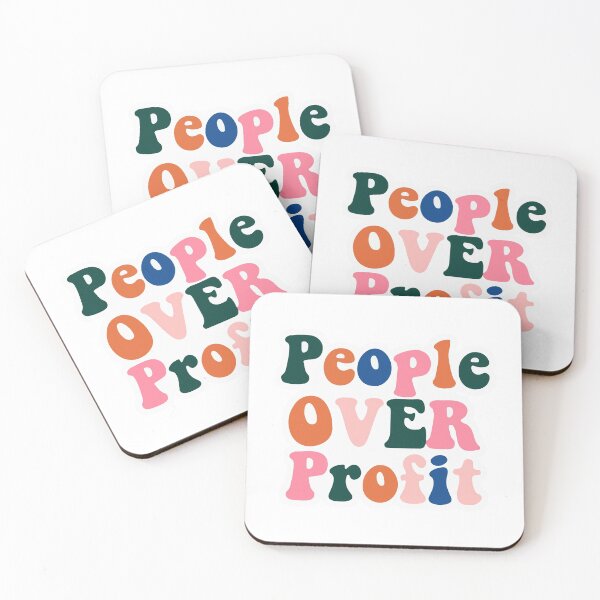 Item preview, People Over Profit designed and sold by StickersMaker4U.
