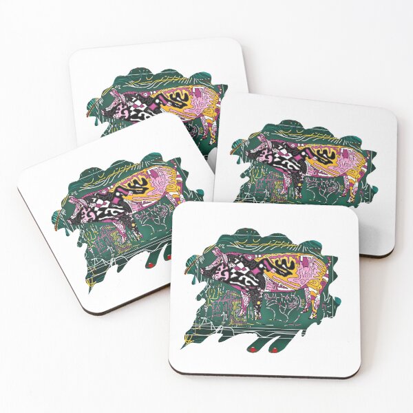 Item preview, Porco Bravo Abstract Wild Pig designed and sold by cachaldora.