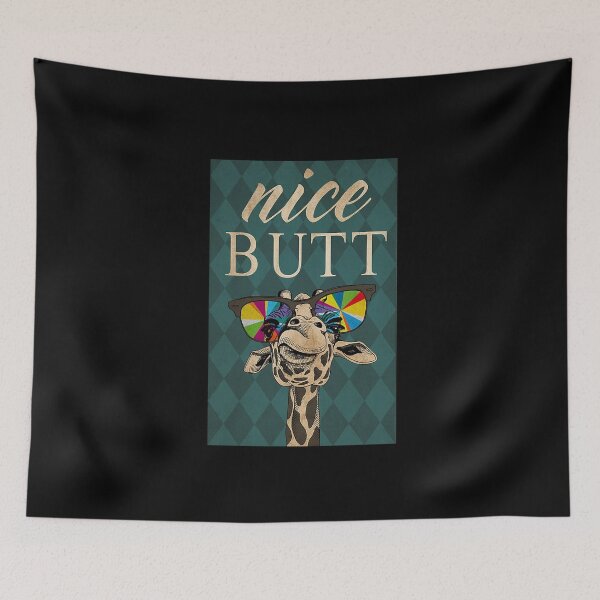 Item preview, funny giraffe nice butt designed and sold by BrandyKrat.