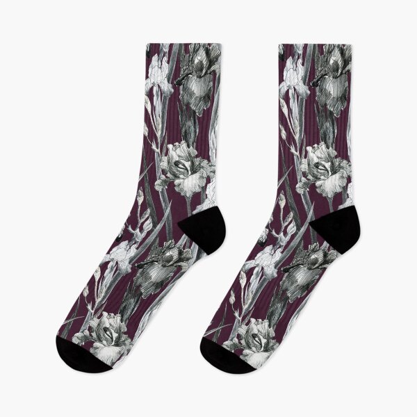Item preview, Iris flower pencil pattern.  designed and sold by margo-soleil.