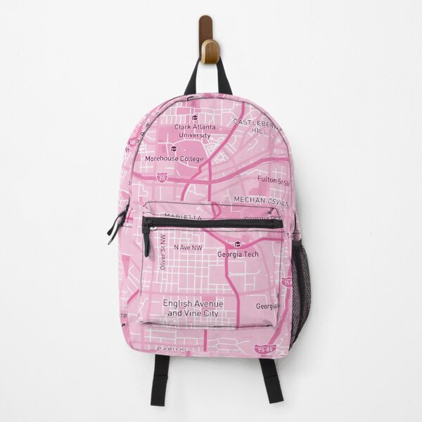 Item preview, Atlanta, GA, USA Map - Pink designed and sold by NorthStreetArt.