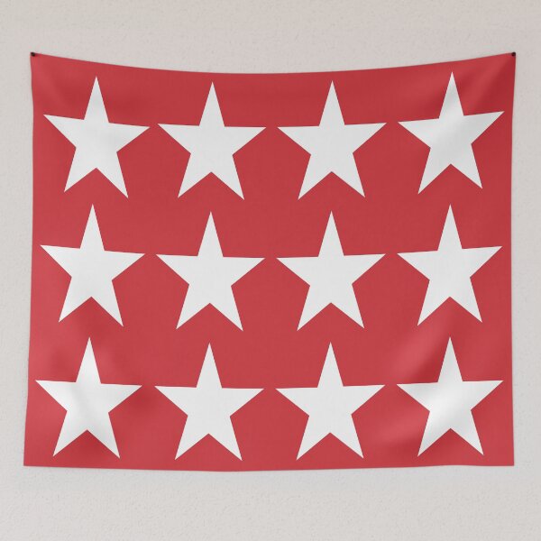 Item preview, Large WHITE and RED STARS  designed and sold by RachelMacht.