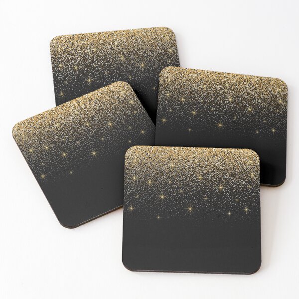 Item preview, black and gold glitter pattern designed and sold by virilamissa.