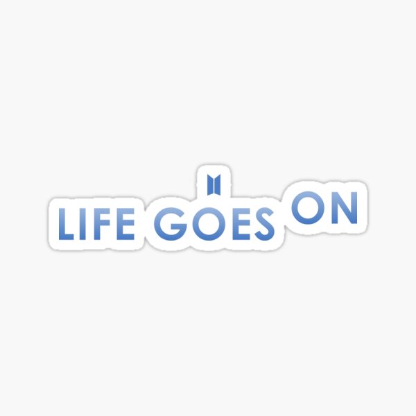 Bts Life Goes On Design Sticker By Anas Redbubble