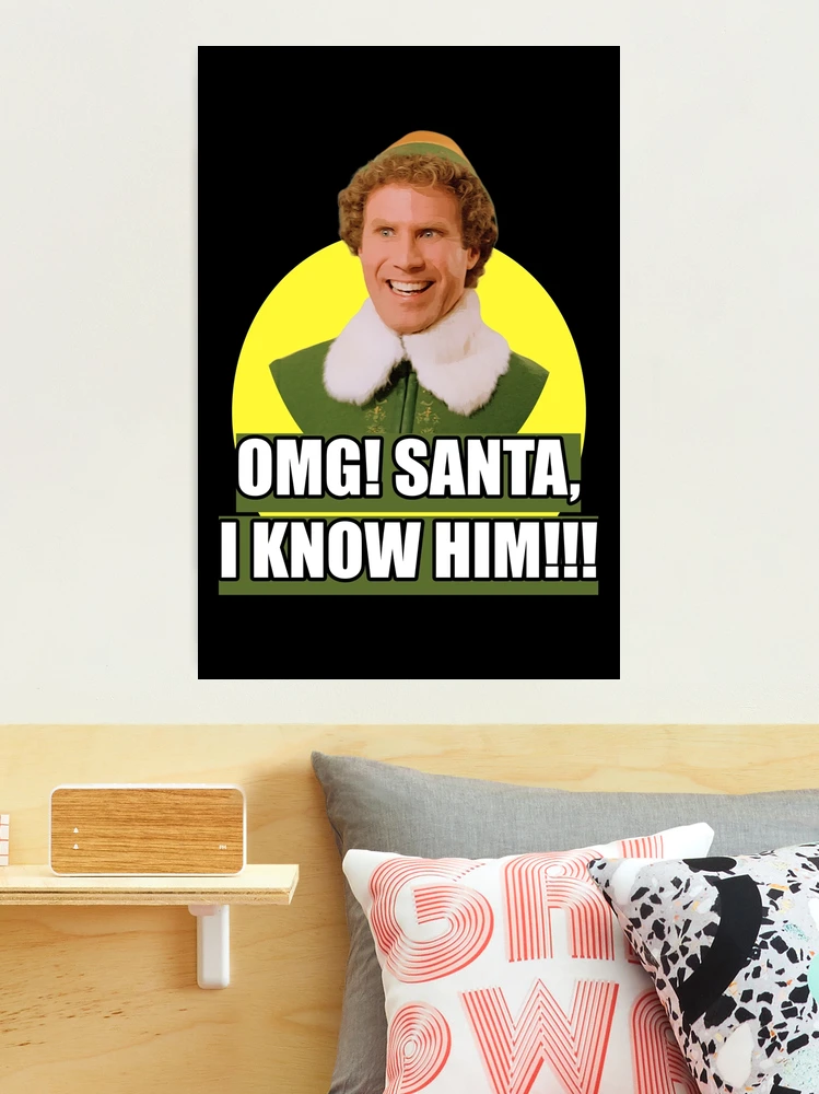 Pigiama Un Pezzo Per Bambini Elf The Movie – 'OMG Santa! Io Lo Conosco!', Manica Lunga, Morbido, Taglia S/M, Divertente E Giocoso