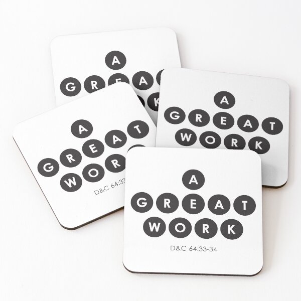 Item preview, 2021 Youth Theme "A Great Work" Circles Design black and white designed and sold by LoftyJDesign.