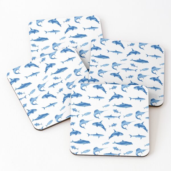 Item preview, Blue fishes pattern and pack. designed and sold by nikolaj1301.