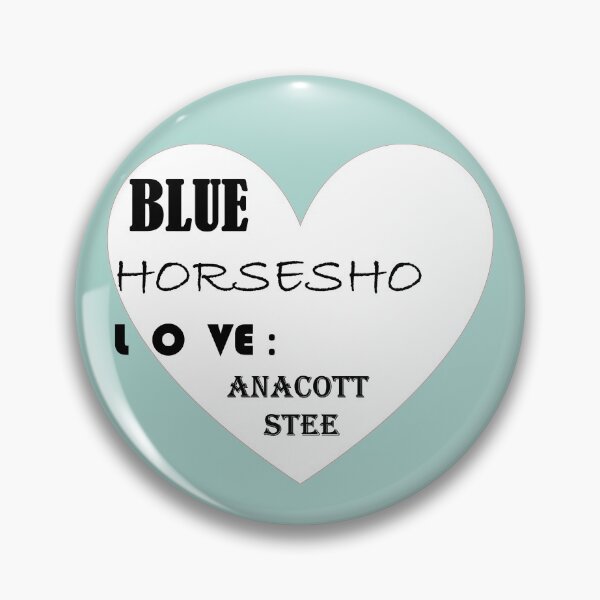 Item preview, BLUE HORSESHOE LOVE ANACOTT STEEL! FUNNY CLOTHING designed and sold by Dahani-mo.