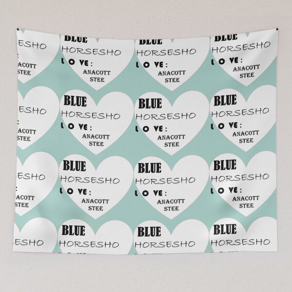 Item preview, BLUE HORSESHOE LOVE ANACOTT STEEL! FUNNY CLOTHING designed and sold by Dahani-mo.