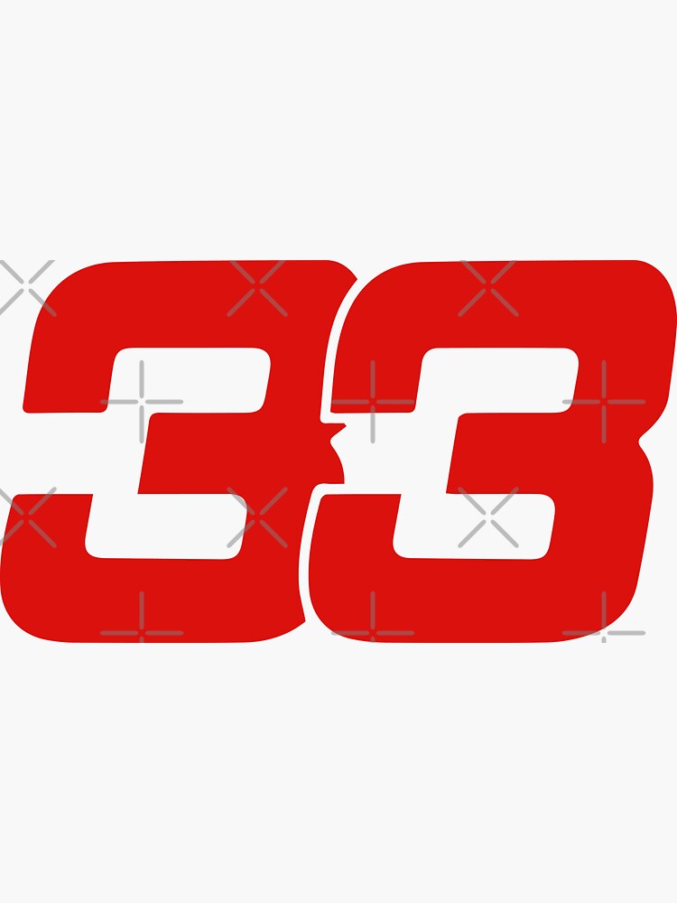 "Max Verstappen Formula 1 Number" Sticker for Sale by treasurecrafts