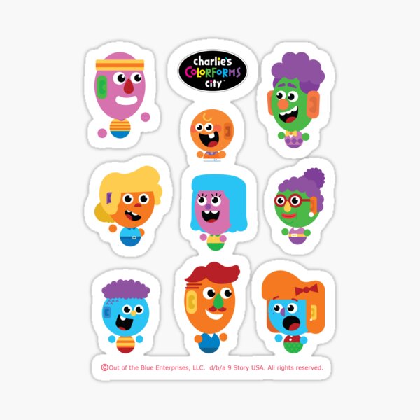 Item preview, Charlie's Colorforms City - Silly Faces designed and sold by PacificStreams.