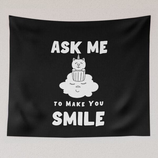 Item preview, Ask Me To Make You Smile Unicorn Cloud designed and sold by YourgiftShop.